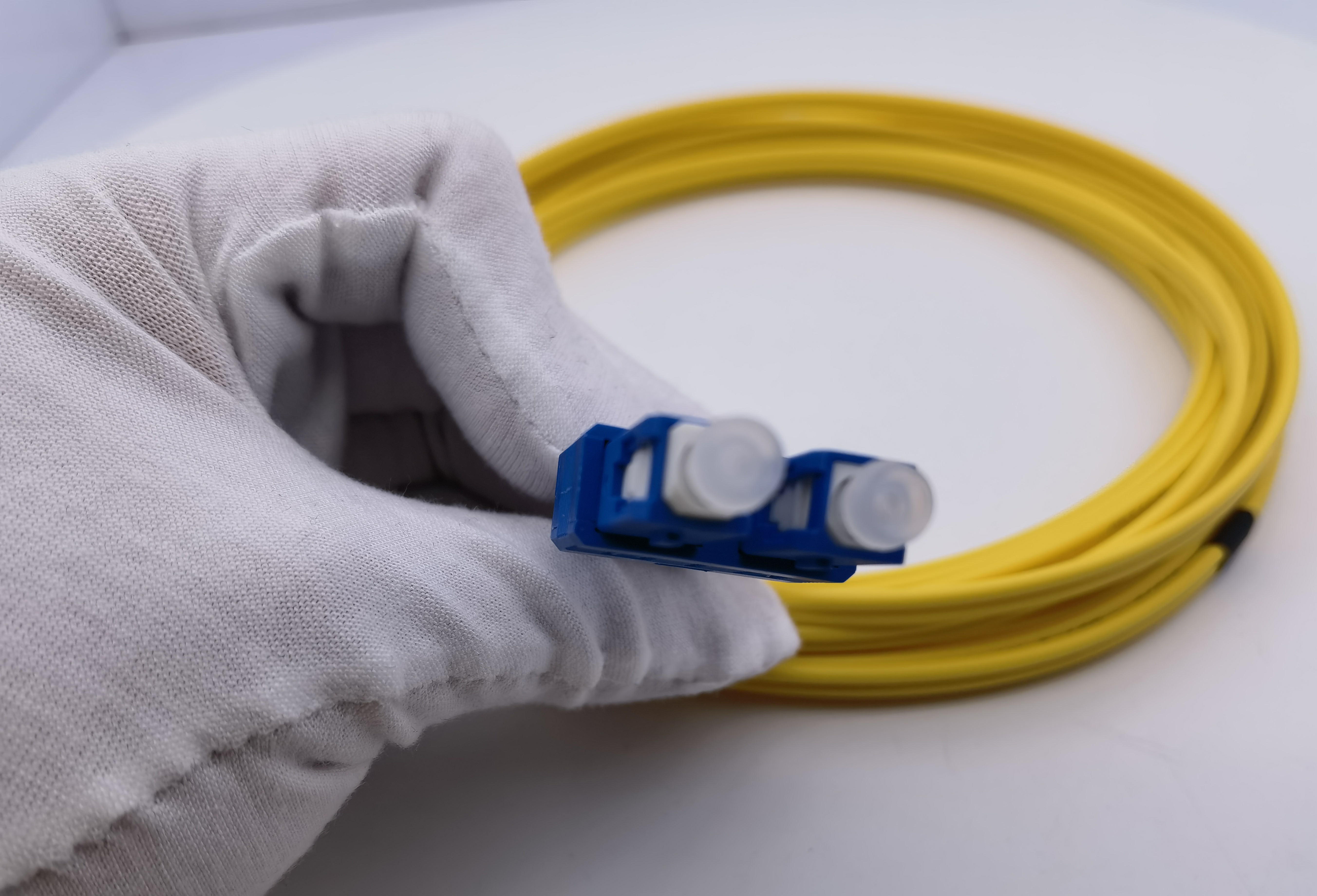 LC UPC к PVC 3.0mm одиночного режима кабеля OS2 заплаты волокна LC UPC двухшпиндельному 1m