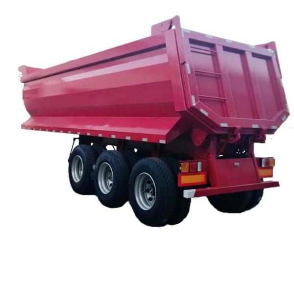 Customized 3 Axles 80 Tons Heavy Duty Dump Trailer Hydraulic Tipping Tipper Semi Trailer