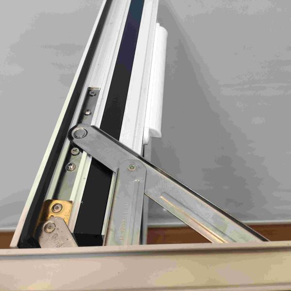Surface Mounting Aluminium Glass Window White Aluminum Casement Window Customizable