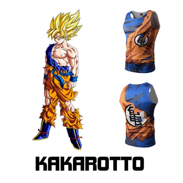 93.2% Polyester Custom Anime T Shirts Z Kakarotto Unisex Short Sleeve Tee For Kids / Youth
