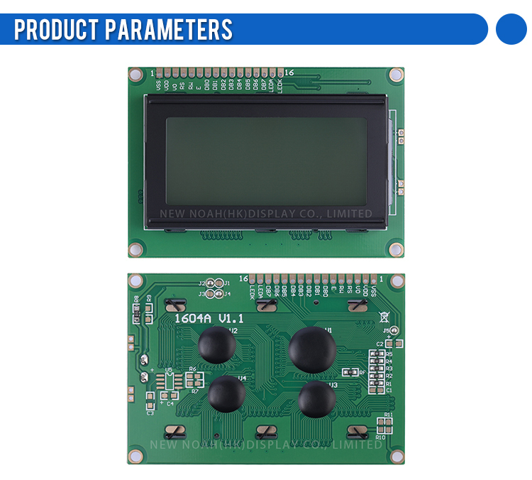 Gray Film 1604A Multiple Word Libraries 02*16 LCM LCD Display Screen ST7066U Liquid Crystal Display