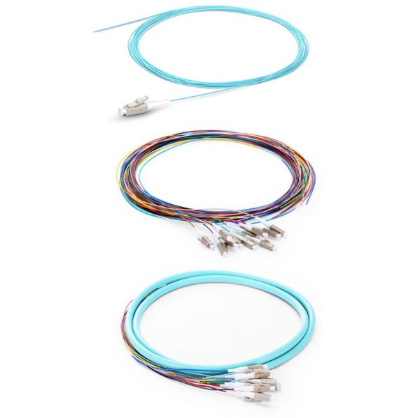 Соединитель OM4 50/125 1m 2m отрезка провода оптического волокна Aqua мультимодный 3m