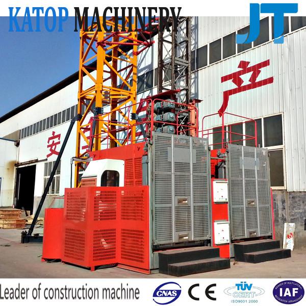 China manufacturer supply SC200/200 2t load double cage construction hoist  for sale