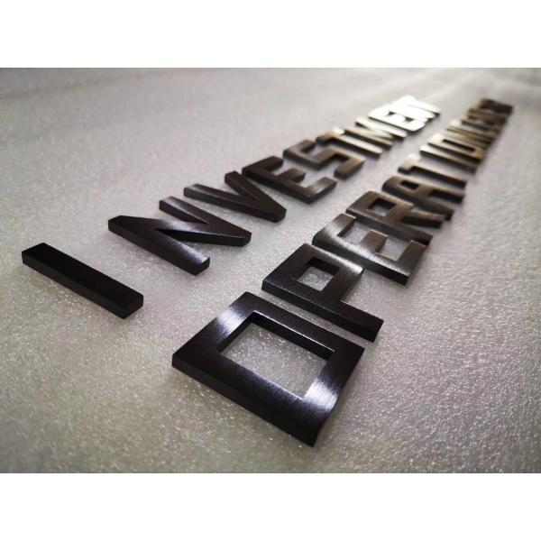 Hotel Silver Fabricated Stainless Steel Letters Flat Cut 20-200mm Thickness