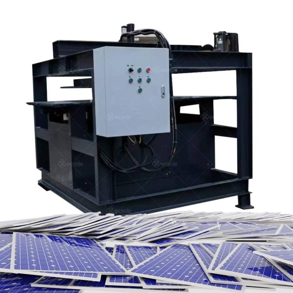 PV Modules Recycler Mono Solar Panels Recycling Machine Aluminum Frame Removing Machinery