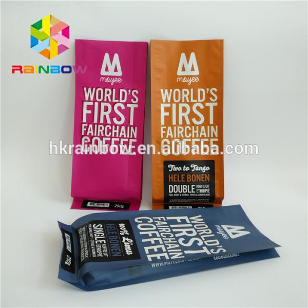 Алюминиевая фольга плоского дна кладет в мешки для упаковки кофейного зерна/конфеты/шоколада