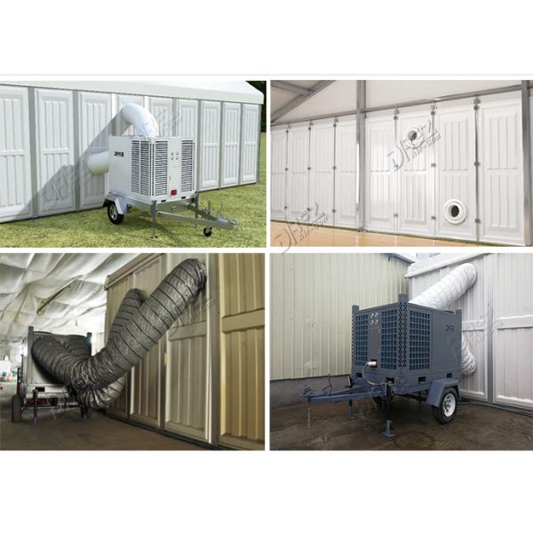 Large Wedding Event Tent Cooling System , 15HP Portable Air Conditioning Unit With Ducts