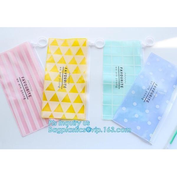 pencil case students Simple canvas bag Stationery case large PU pencil bag, zipper pencil pouches bag School Stationery