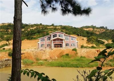 As casas de armação de aço personalizadas da luz do tamanho preencheram o concreto para a parede