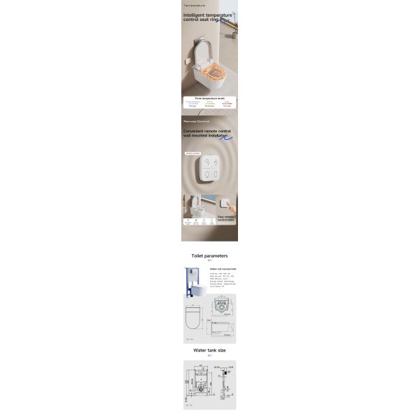ARROW High Quality Smart Toilet with Self-Cleaning Glazed Ceramic Ergonomic Seat Design and Gravity Flushing System