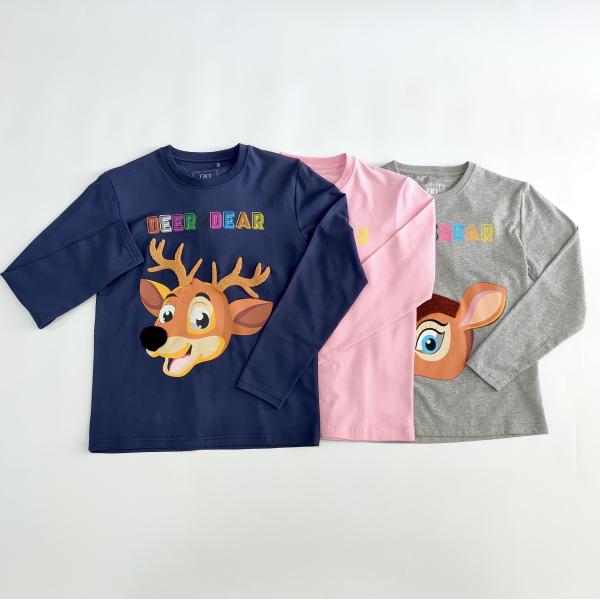 Fabric Weight 160 grams Children's T-shirt 100% Combed Cotton Customizable Cartoon Tee