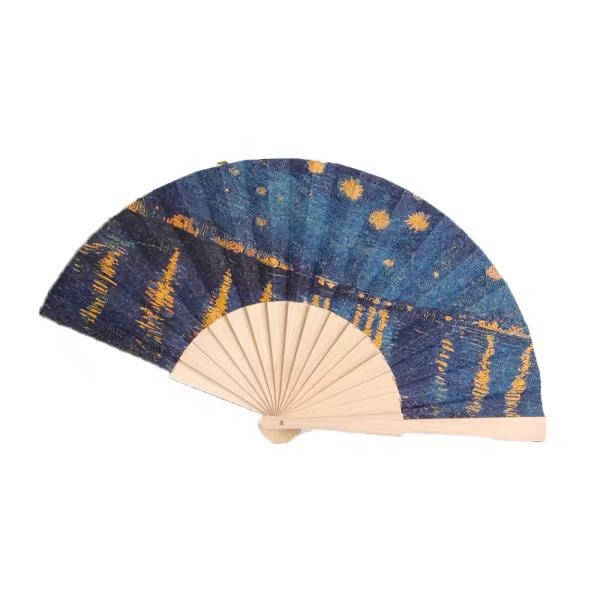 Ventilador chinês japonês dobrável para Hot Flash Decoração da igreja Festival de música Festa de dança