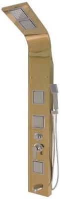 SS304 Body Decorative Shower Panels Four Functions With Double Rain Shower