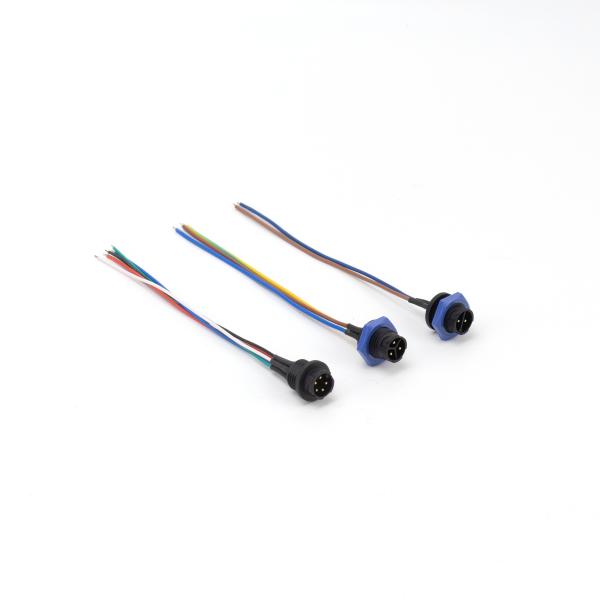 Electric Waterproof Male Female Connector IP67 M16 Self Locking For LED Light