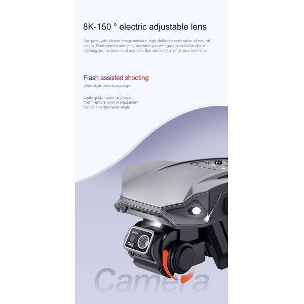 OEM Logo Rg608 Pro Rc Quadcopter Helicopter Air Hover Height Fixed 2.4g Wifi Fpv Optical Flow Shooting Brushless Drone Dron