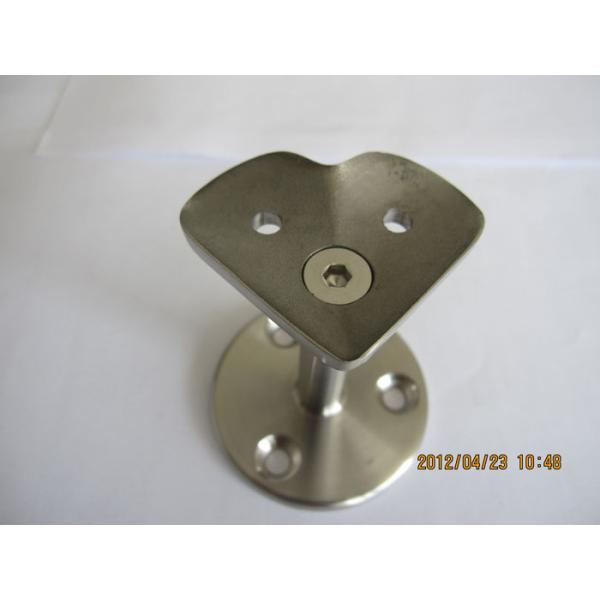 Stainless Steel Stair Railing Systems Handrail Flange Support in 90 Degree