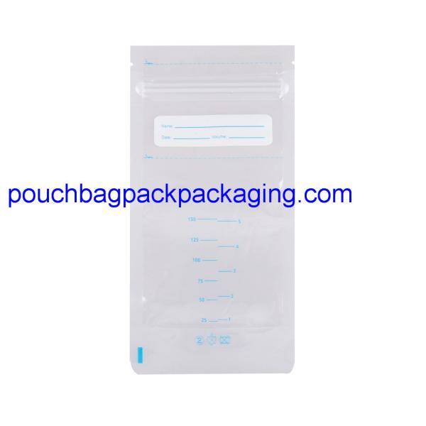 Custom breast milk storage bag for feeding 150 ml BPA free pre-sterilization