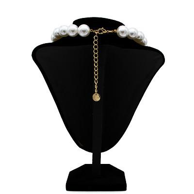 Colares da joia da forma de Moissanite da pérola em volta da forma da aro para mulheres