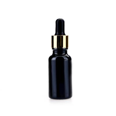 Recipiente de empacotamento cosmético da garrafa redonda do conta-gotas do óleo 20ml essencial