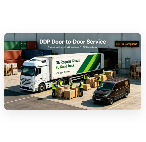DDP Shipping to EU Door Delivery Service Truck transport For Regular Goods