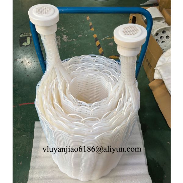 Cylindrical Immersion Tube Type PTFE Fluoroplastic Heat Exchangers for chemical liquid