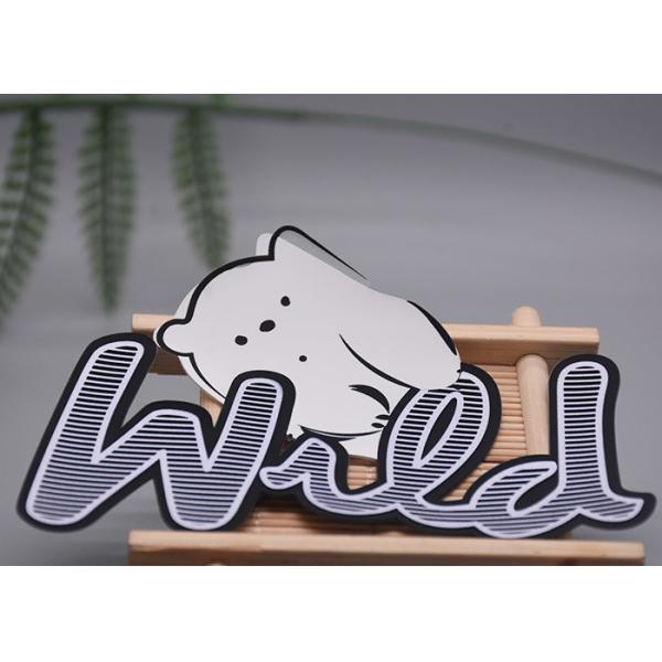 Подгонянный материал Eco заплаты силикона 3 цветов дружелюбный для одежды