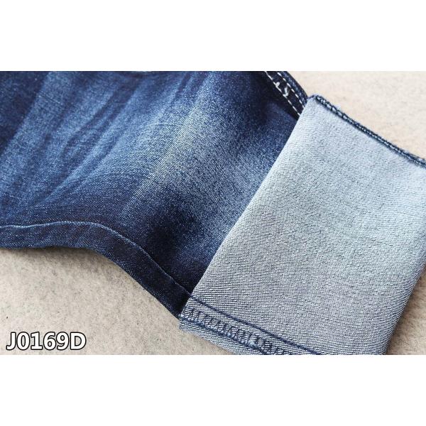 Anti Sweat 9.7 Ounce Denim Twill Fabric Function Jeans Material With Warp Slub