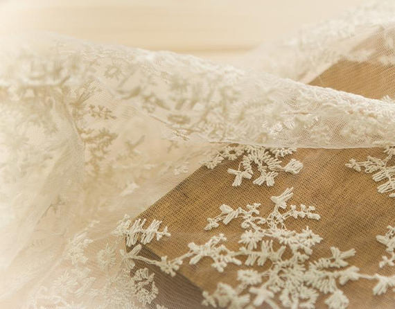 Чувствительная 130КМ флористическая вышитая ткань шнурка нейлона для Нигхтвеар нижнего белья