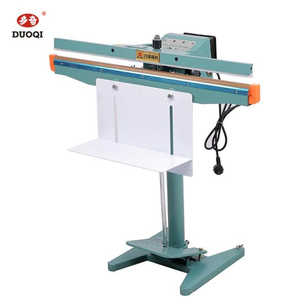 Fácil de operar DUOQI PFS-650*1 Indústria Alimentar Alumínio Frame Pedal Pedal Sealing Machine