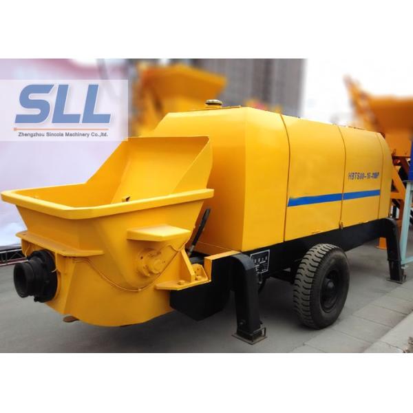 Various Colors Electric Concrete Pump , Small Portable Concrete Pump