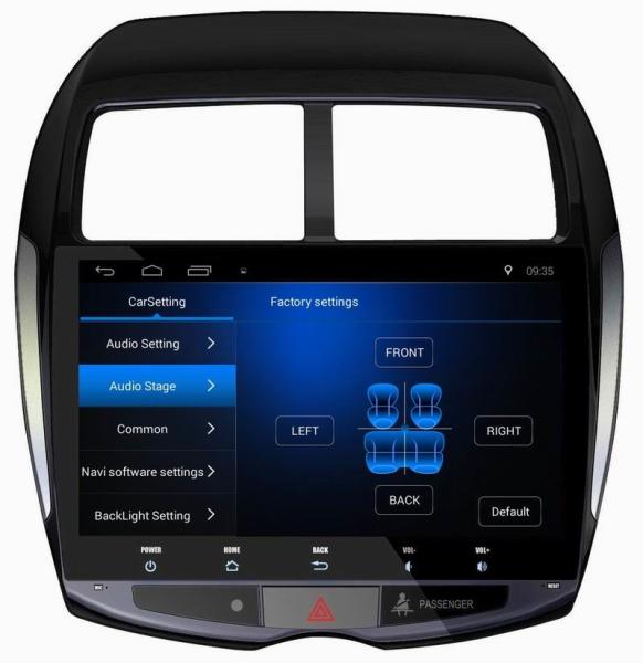 Ouchuangbo car audio multimedia android 8.1 fir Mitsubishi ASX 2013-2015 with MP3 mirror link USB 4*45 Watts