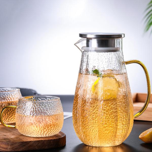 Кувшин холодильника потека свободный стеклянный, бутылка с водой Карафе Споут доказательства расслоины