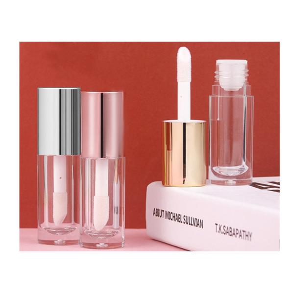 6ml AS Circle Fancy Lipgloss Tubes with Thick Stem Brush Lip Gloss Tube