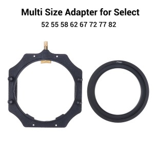 100mm Lens Filter Adapter Aluminum Alloy Camera Filter Holder Waterproof For 100x100mm And 100x150mm Lens Filters