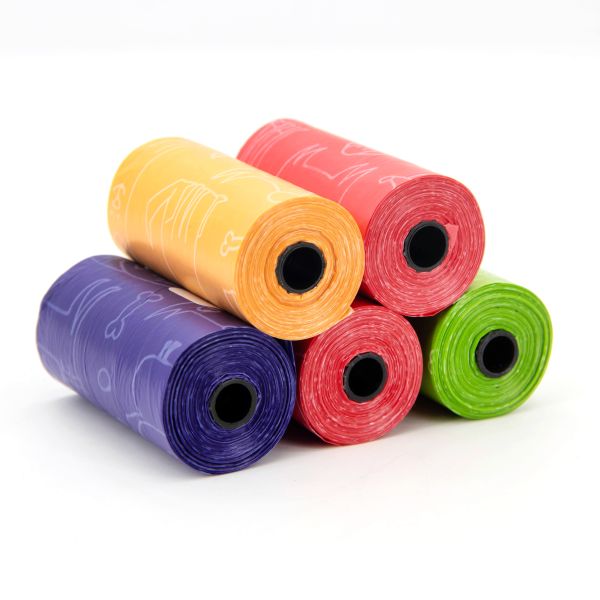 Unscented Biodegradable Pet Trash Bags On A Roll Tear Resistant
