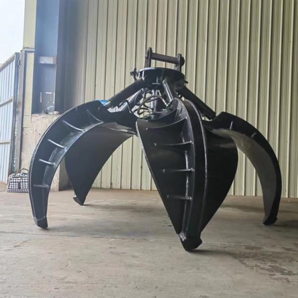 CE Approval Mechanical Orange Peel Grab Bucket For CAT320 Excavator