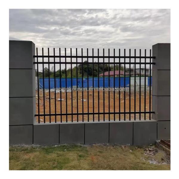 3m Black Aluminum Garden Fence with Hot Dipped Galvanized Powder Coated Protection