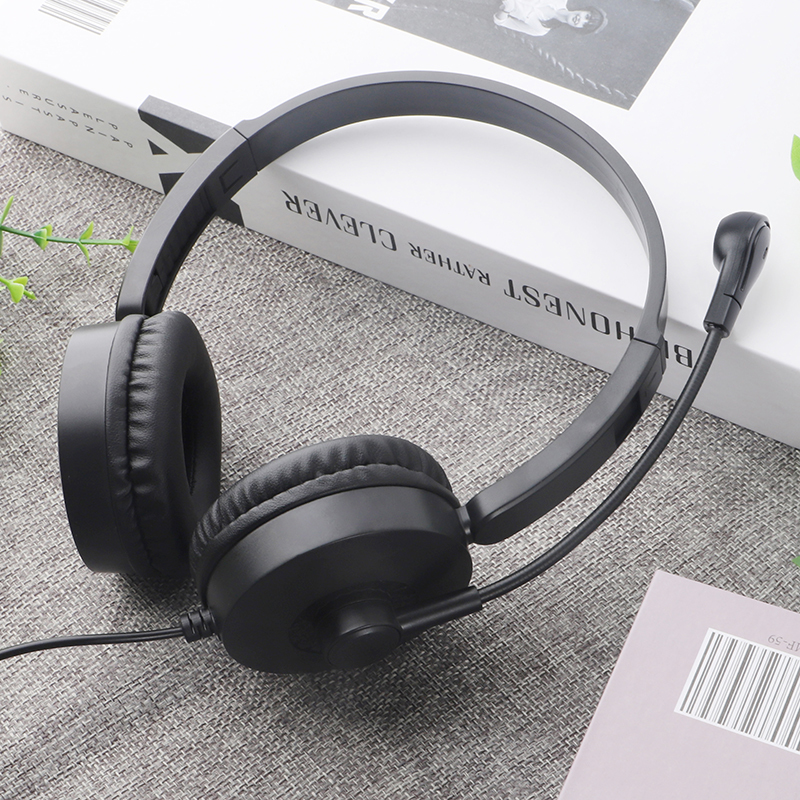 JTY- K3 Head mounted wired headphones with microphone and wired control USB/Type-C/3.5mm multi interface online course learning, customer service, computer headset support OEM/ODM customized products