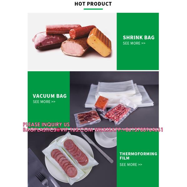 Nylon Lldpe Meat Cheese Shrink Film Bag Packaging Transparent Printing Shrink Film