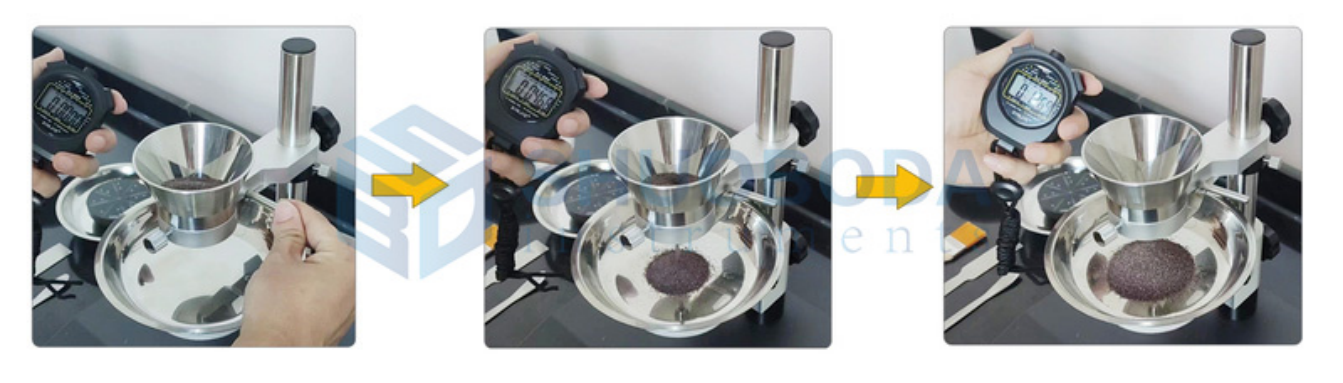 DT-A4 Powder Properties Tester Repose Angle Fluidity Bulk Density Test Apparatus 50 - 100g
