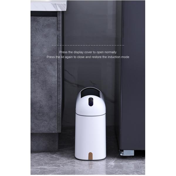 House Hold Aromatherapy Sensor Slim Plastic Recycled Trash Can with Lid