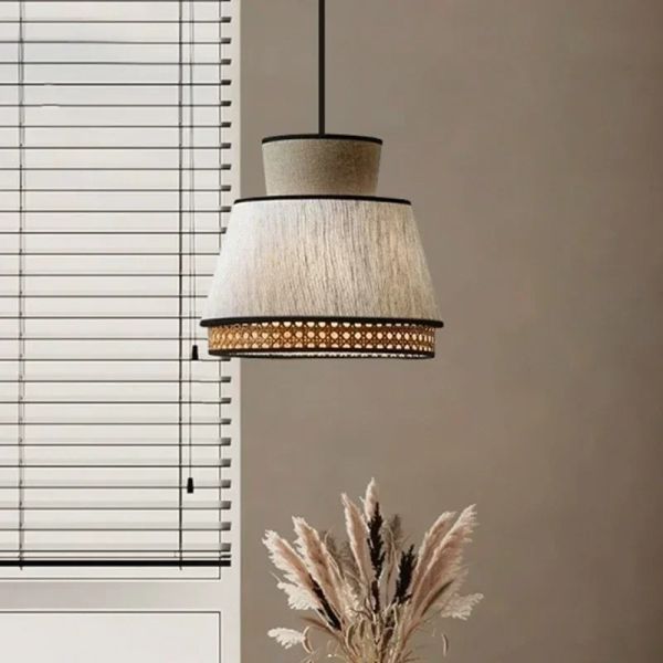 Kitchen Hanging Lights Living Room Decor Home Classical Art Cloth Cover Pendant Lights(WH-WP-146)