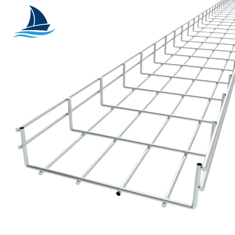 Stainless Steel Wire Mesh Cable Tray Grid Cable Trunking Tray For Industrial Use