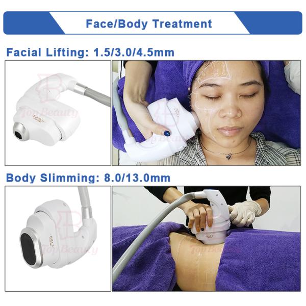 оборудование морщинки Cryo портативной HIFU лицевой машины заботы кожи 5D анти-