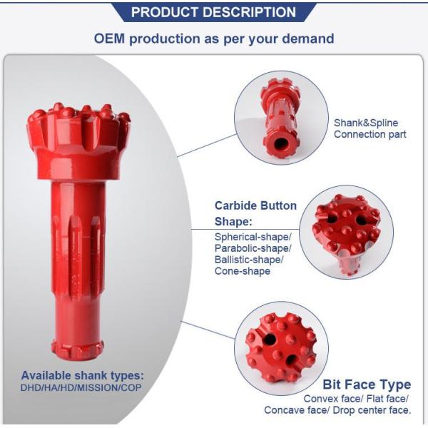 Водяная скважина Бд черного алмаза молотков и битов Дтх вковки и сверлить минирования