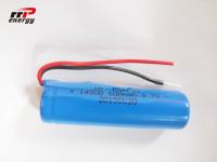 CB MSDS du CEI 600mAh rechargeables des batteries d'ion de lithium de forme cylindrique 3.7V 14500