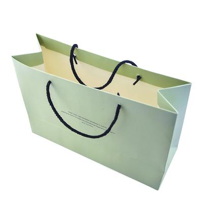 CMYK Recycled Printed Paper Shopping Bag For Toothpaste