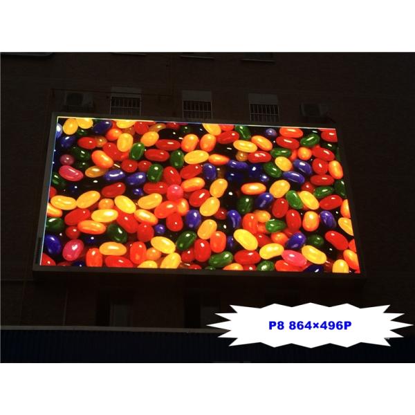 Iron Material P8 Full Color Led Display Screen 6800 Nits 2 Years Warranty