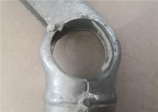 3 Strand 45° Steel Barbed Wire Extension Arm For Chain Link Security Fence
