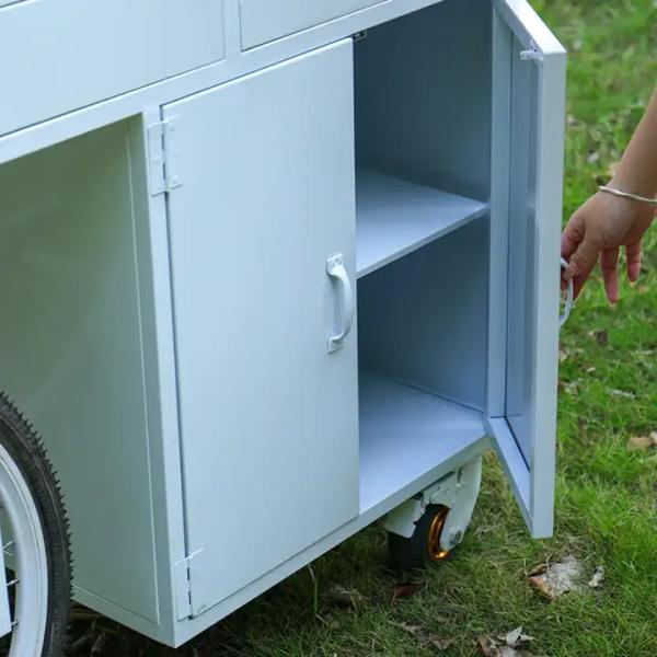 Chinese Ice Cream Mobile Cheap Price Street Crepe Fast Food Cart Tricycle Mobile Food Truck